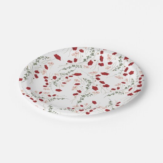 Florele-Tableware Pappteller (Schrägansicht)