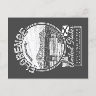 FLORENCE ALABAMA - TENNESSEE FLUSS POSTKARTE