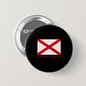 Florence Alabama USA State Flag Souvenir Button (Vorne & Hinten)