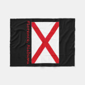 Florence Alabama USA State Flag Souvenir Fleecedecke (Vorderseite (Horizontal))