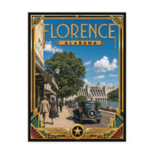 Florence Alabama Vintage Art Deco Golden Age
