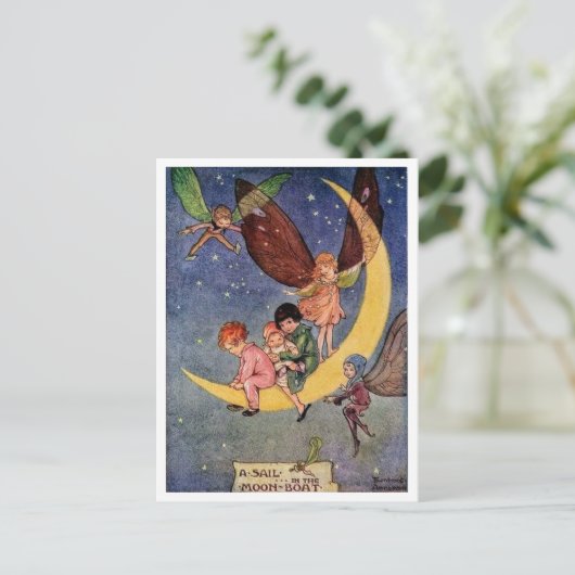 Florence Anderson A Sail in the Moon Boat Postkarte (Stehend Vorderseite)