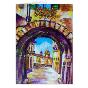 FLORENCE ANTIQUE ALLEY VIEW CHURCH CESTELLO