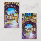 FLORENCE ANTIQUE ALLEY VIEW CHURCH CESTELLO VISITENKARTE (Vorne/Hinten)