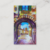 FLORENCE ANTIQUE ALLEY VIEW CHURCH CESTELLO VISITENKARTE (Rückseite)