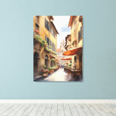 Florence Aquarellkunst Leinwanddruck (Insitu (Holzboden))