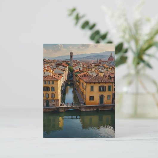 Florence Aquarellkunst Postkarte (Stehend Vorderseite)
