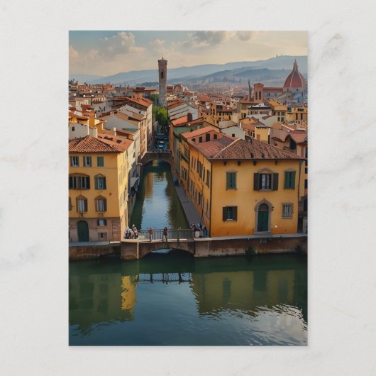 Florence Aquarellkunst Postkarte (Vorderseite)