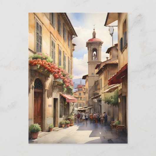 Florence Aquarellkunst Postkarte (Vorderseite)