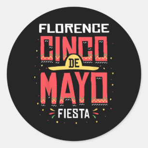 Florence Arizona Cinco De Mayo Celebration Geschen Runder Aufkleber