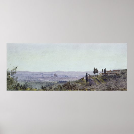 Florence aus Settignano Poster (Vorne)