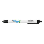 Florence Black Trim Pen Kugelschreiber (Unterseite)
