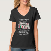 Florence Boarding Pass Florence Girl Florence T-Shirt (Vorderseite)