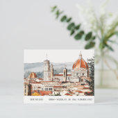 Florence Cathedral Italien Wasserfarbe Save the Da Postkarte (Stehend Vorderseite)