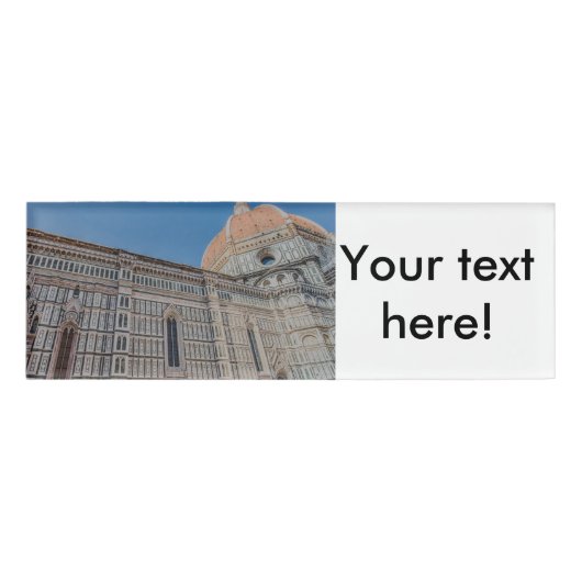 Florence Cathedral Namenschild (Vorderseite)
