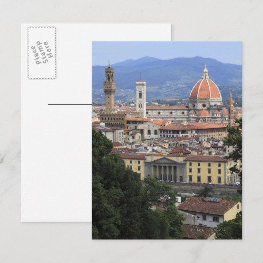 Florence Cityscape Postkarte (Vorne/Hinten)