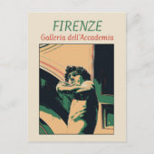 Florence David Michelangelo Illustration Italy Pos Postkarte (Vorderseite)