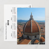 Florence Duomo 2012 Pocket Calendar Postkarte (Vorne/Hinten)