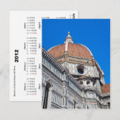 Florence Duomo 2012 Pocket Calendar Postkarte (Vorne/Hinten)