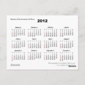 Florence Duomo 2012 Pocket Calendar Postkarte (Rückseite)