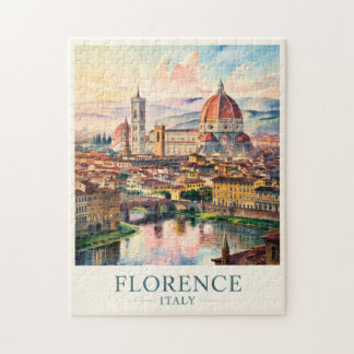 Florence Duomo Cathedral Watercolor Travel Puzzle
