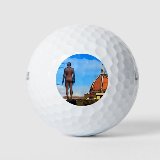 Florence Duomo Dome Antony Gormley Golfball (Vorderseite)