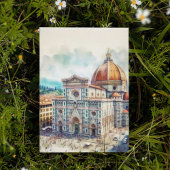 Florence Duomo Italien Wasserfarben Postcard Einladung