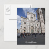 Florence Duomo Postkarte (Vorne/Hinten)