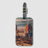 Florence Duomo Santa Maria del Fiore Italien Gepäckanhänger (Vorderseite Vertikal)