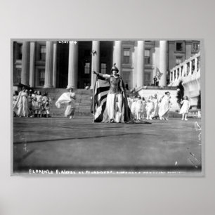 Florence F. Noyes als "Liberty" im Wahlkampfmagazi Poster