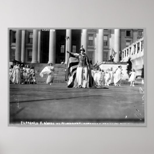Florence F. Noyes als "Liberty" im Wahlkampfmagazi Poster (Vorne)