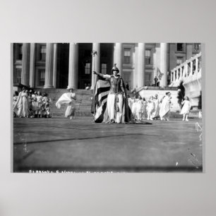 Florence F. Noyes als "Liberty" im Wahlkampfmagazi Poster
