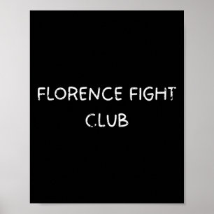Florence Fight Club Thema Mixed Martial Arts und B Poster