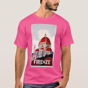 Florence Firenze 1920S Italienische Reise und Duom T-Shirt