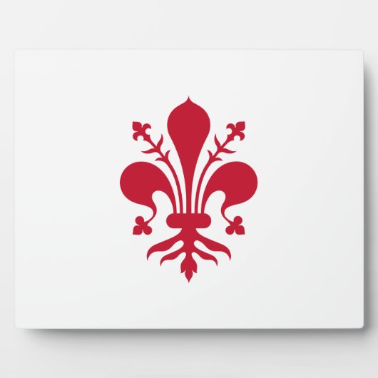 Florence Flag Plaque Fotoplatte (Vorderseite)