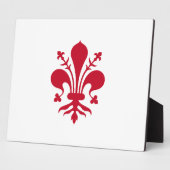 Florence Flag Plaque Fotoplatte (Seite)