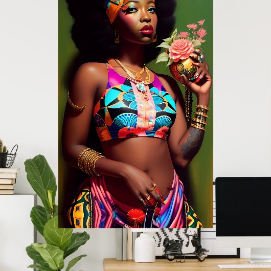 Florence Flower - Ken Gage Art Poster (Heimbüro)