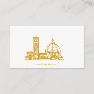 Florence Gold Duomo Karte -Hergestellt in Italien 