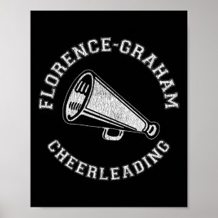 Florence-graham Cheerleader Retro 90er Jahre Cheer Poster