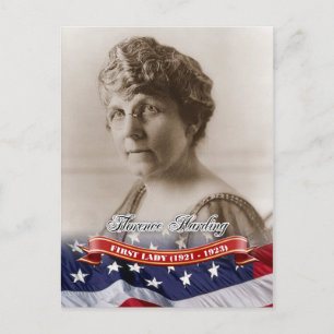 Florence Harding, First Lady of the U.S. Postkarte