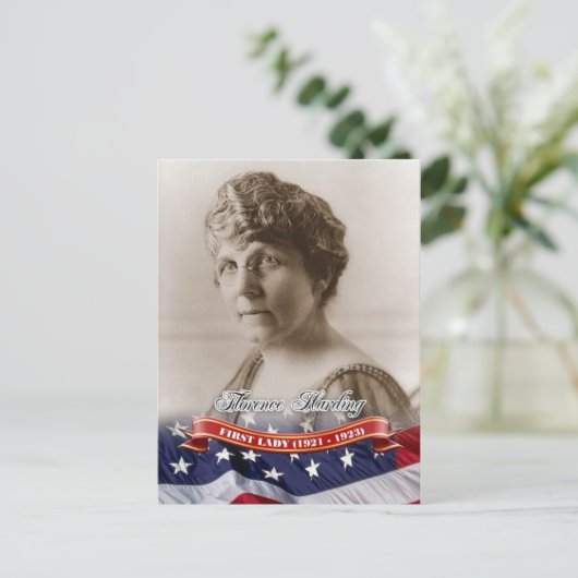 Florence Harding, First Lady of the USA Postkarte (Stehend Vorderseite)