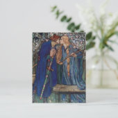 Florence Harrison Lancelot im Garten Postkarte (Stehend Vorderseite)