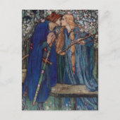 Florence Harrison Lancelot im Garten Postkarte (Vorderseite)