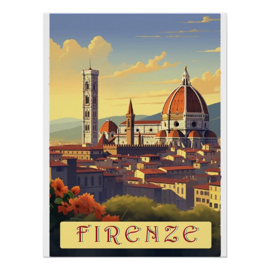 Florence heart of Tuscany Poster (Vorderseite)