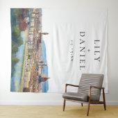 Florence Italian Wedding Photo Backdrop Wandteppich (Beispiel (Horizontal))