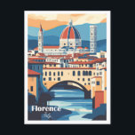 Florence Italy Artwork Travel Place Illustration Postkarte<br><div class="desc">Florence Italy Artwork Travel Place Illustration</div>