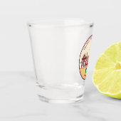 Florence Italy City Skyline Emblem Schnapsglas (Links)