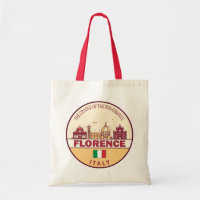 Florence Italy City Skyline Emblem