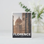 Florence Italy Duomo Travel Postkarte (Stehend Vorderseite)