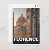 Florence Italy Duomo Travel Postkarte (Vorne/Hinten)